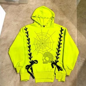Neon Green Clown Core Hoodie